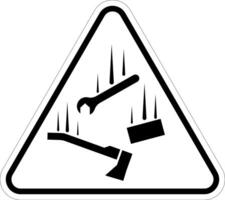 Warning Sign, Falling Materials Symbol vector