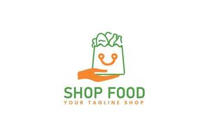 grocery logo design vector