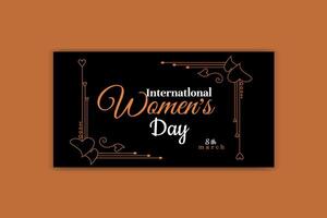 women day social media ,women's day banner design vector