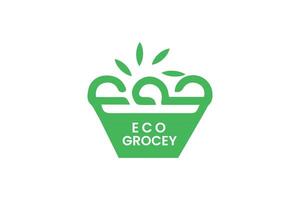 grocery logo design vector