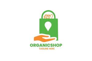 grocery logo design vector