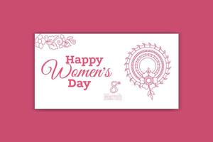 women day social media ,women's day banner design vector