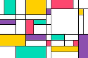 Bauhaus style colorful flexible design background vector