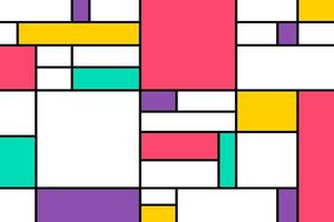 Bauhaus style colorful flexible design background vector