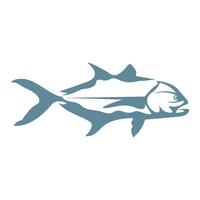 Fish icon logo design vector