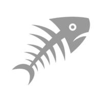 pescado icono logo diseño vector