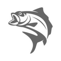 pescado icono logo diseño vector