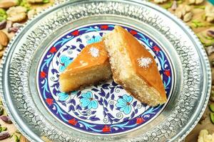 Two Pieces of Cake on a Plate photo