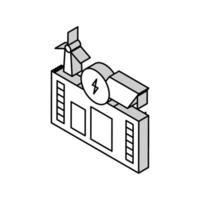 energía almacenamiento ambiental isométrica icono vector ilustración