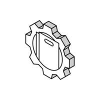 technical writing mechanical engineer isometric icon vector illustration