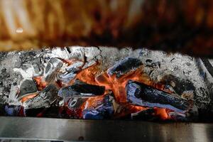 Close up of Flaming Grill photo