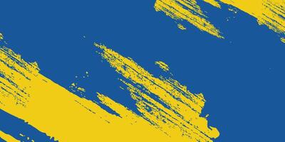 Abstract blue and yellow brush background, Free Vector
