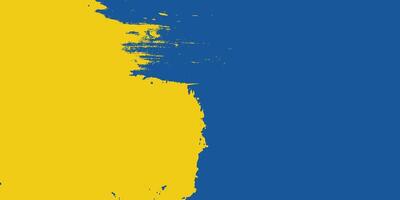 Abstract blue and yellow brush background, Free Vector