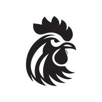 pollo cabeza logo diseño plantilla, pollo gallo símbolo vector