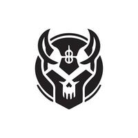 skull logo icon design vector illustration  design template