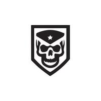 skull logo icon design vector illustration  design template