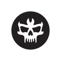 skull logo icon design vector illustration  design template
