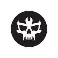 skull logo icon design vector illustration  design template