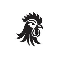 Chicken head logo design template, Chicken rooster symbol vector