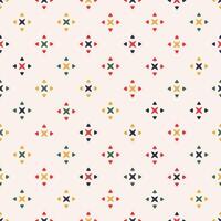 Naive seamless abstract pattern with colorful stars in doodle style. ute contemporary minimalistic trendy background design for kids, linen, kitchen textile. Scandinavian print for shirts vector