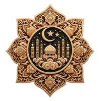 AI generated islamic symbol and logo representing the festive spirit of islamic event and celebration png