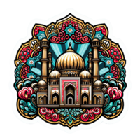 AI generated islamic symbol and logo representing the festive spirit of islamic event and celebration png