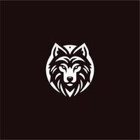 Wolf head illustration Logo Design. Wolf mascot vector