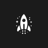 Rocket launch logo vector template. Creative rocket flight startup fly launch vector logo design