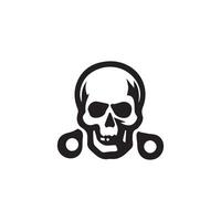 skull logo icon design vector illustration  design template