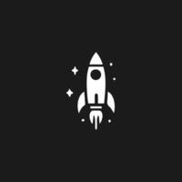 Rocket launch logo vector template. Creative rocket flight startup fly launch vector logo design