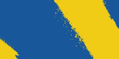 Abstract blue and yellow brush background, Free Vector