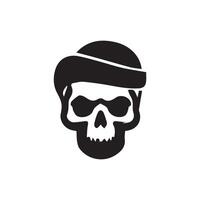 skull logo icon design vector illustration  design template