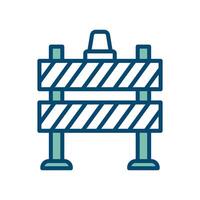road barrier icon vector design template in white background