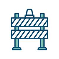 road barrier icon vector design template in white background