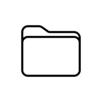 folder icon vector design template in white background