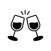 wine icon vector design template in white background