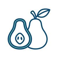 pear icon vector design template in white background