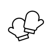 kitchen glove icon vector design template in white background