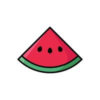 water melon icon vector design template in white background