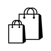 shopping bag icon vector design template in white background