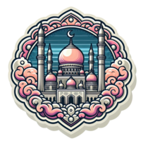 AI generated islamic symbol and logo representing the festive spirit of islamic event and celebration png