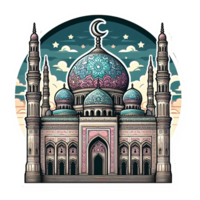 ai generado islámico símbolo y logo representando el festivo espíritu de islámico evento y celebracion png