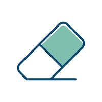 eraser icon vector design template in white background