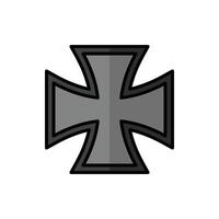 cross icon vector design template in white background