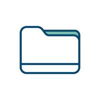 folder icon vector design template in white background