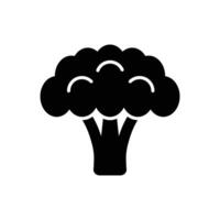 brócoli icono vector diseño modelo en blanco antecedentes