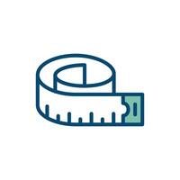 measurement tape icon vector design template in white background