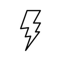 lightning bolt icon vector design template inwhite background