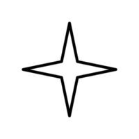 estrella icono vector diseño modelo en blanco antecedentes