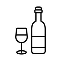 wine icon vector design template in white background